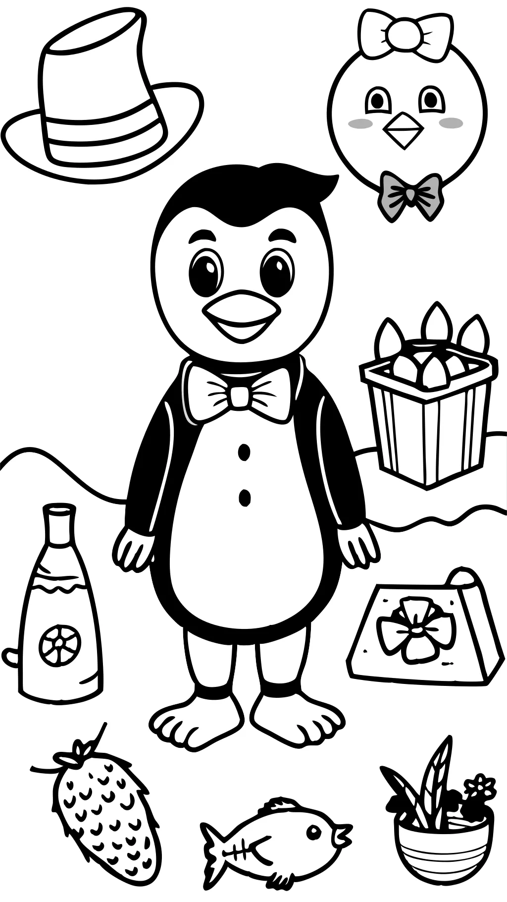 Tuxedo Sam para colorear